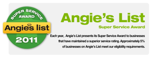 Angie's List 2011 Super Service Award