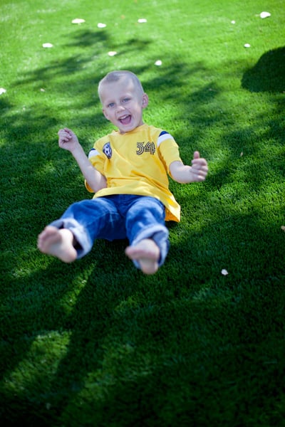 artificial grass is safe for kids