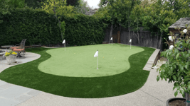 Artificial Putting Green made from artificial turf in Los Altos
