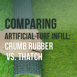 Comparing Artificial Turf Infill: Crumb Rubber vs. Thatch http://www.heavenlygreens.com/blog/comparing-artificial-turf-infill-crumb-rubber-vs.-thatch @heavenlygreens