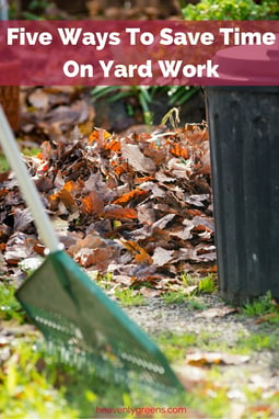 Five Ways To Save Time On Yard Work http://www.heavenlygreens.com/blog/five-ways-to-save-time-on-yard-work @heavenlygreens