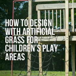 childrens play area on artificial grass