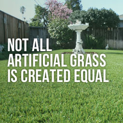 Synthetic lawn and the different types of artificial grass