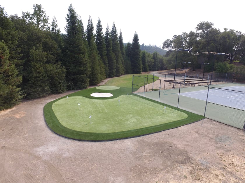 Custom Artificial Putting Green Installed in St. Helena!