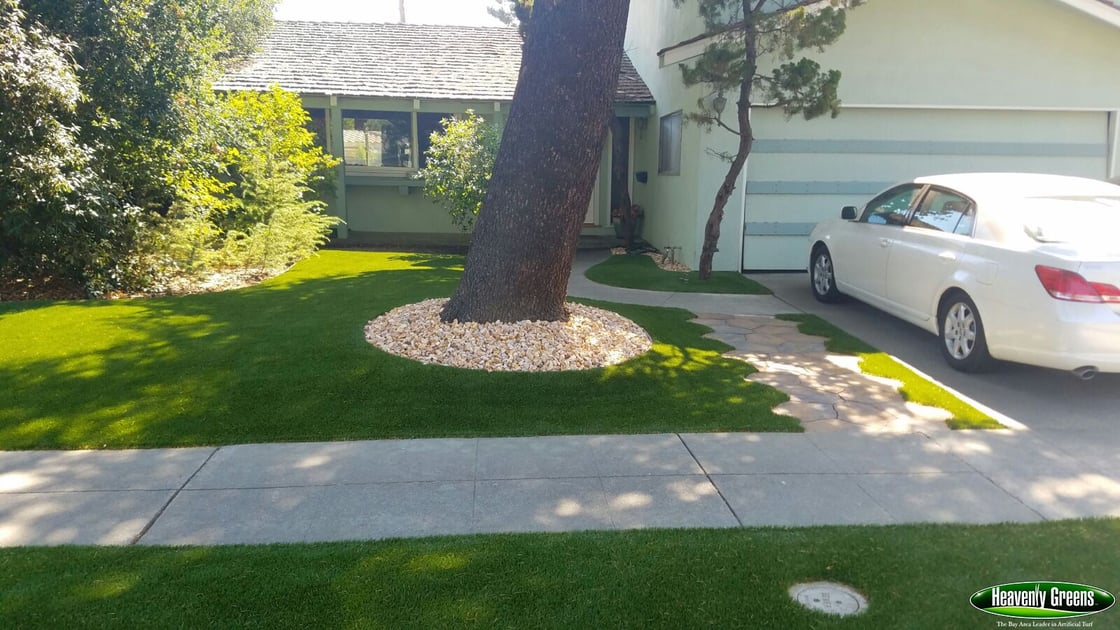 Sunnyvale Turf Installation In Residential Lawn