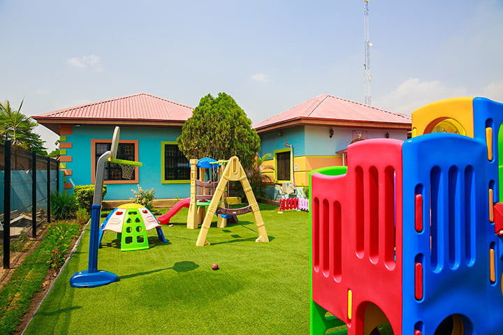 Playground with Synthetic Turf