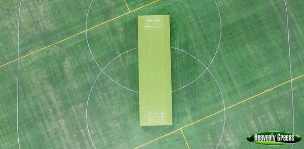 artificial turf for a cricket field