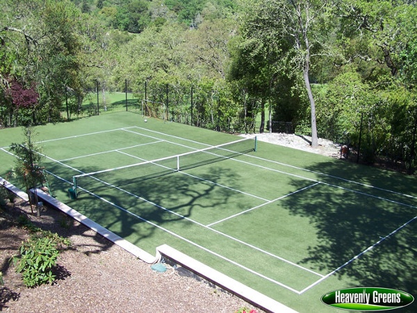 artificial turf tennis courts
