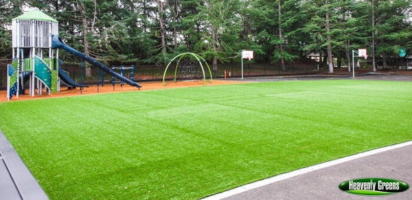synthetic turf for playground flooring
