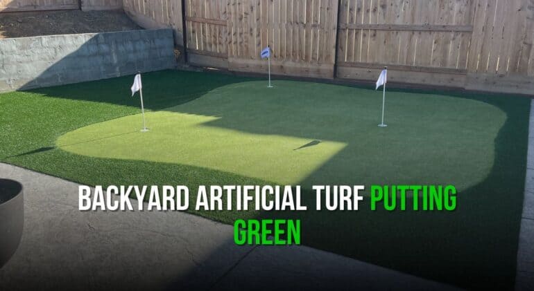 Backyard Artificial Turf Putting Green