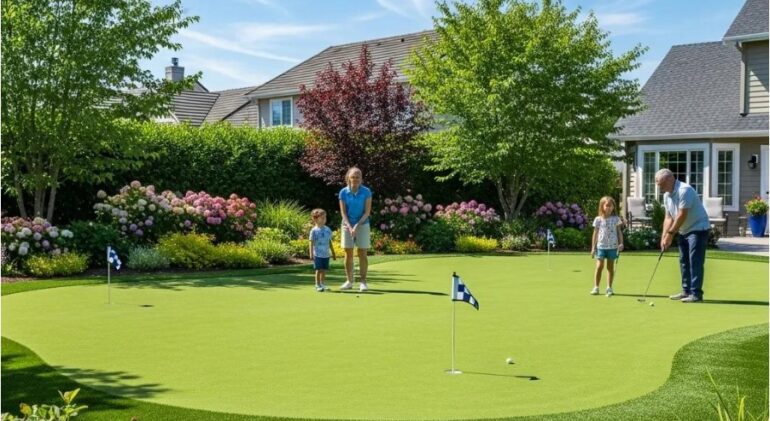 backyard putting greens