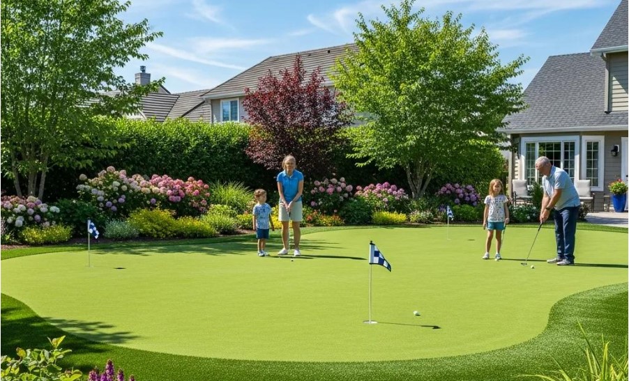 backyard putting greens