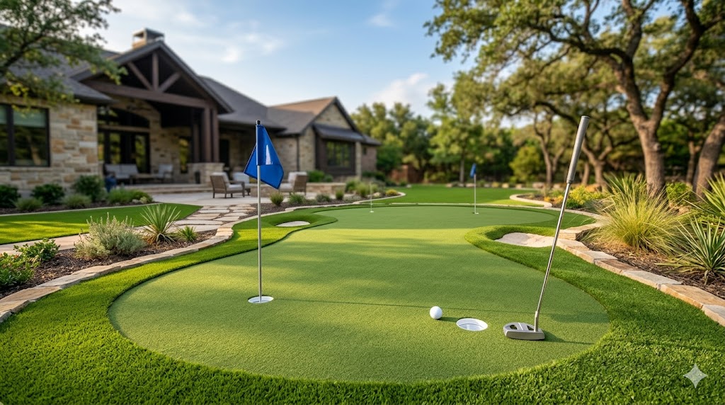 backyard putting greens vs professional putting green