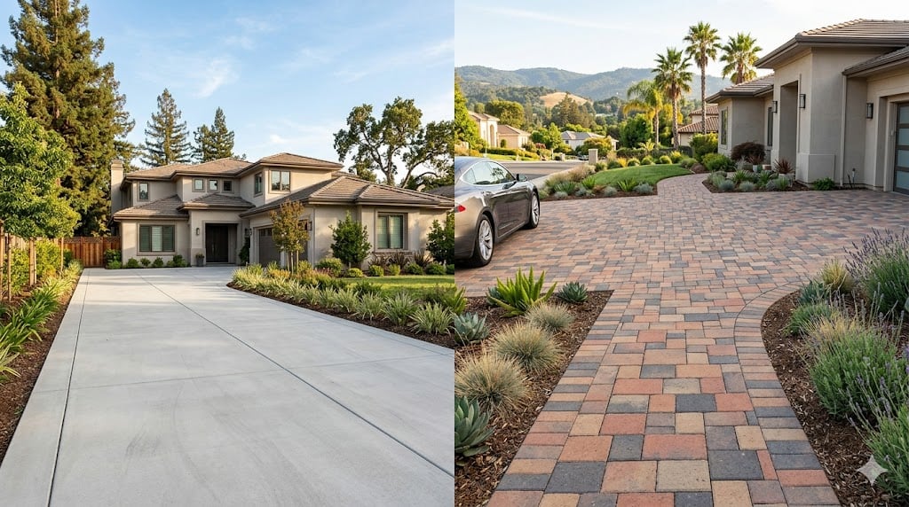 concrete vs interlocking paver
