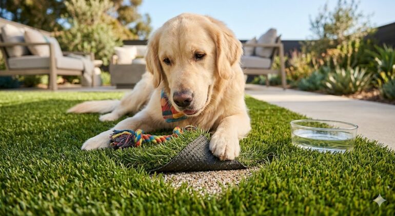 what makes artificial turf truly dog friendly