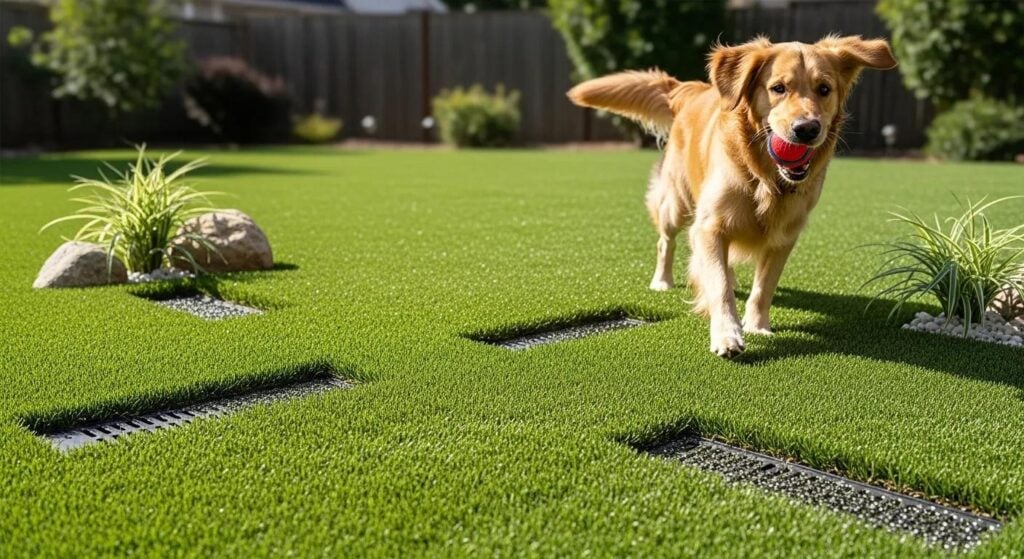 Pet Waste Drainage in Artificial Lawns